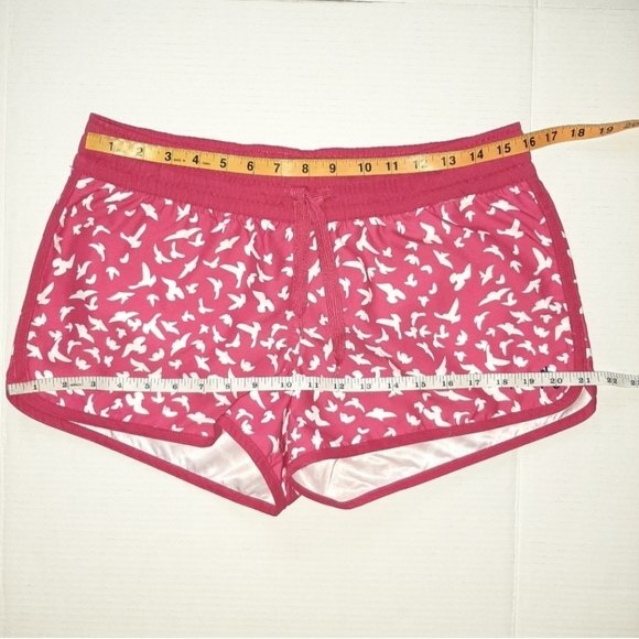 Firefly Swim Shorts Pockets Drawstring Fuchsia & White Seagulls Print Size M - Picture 6 of 13